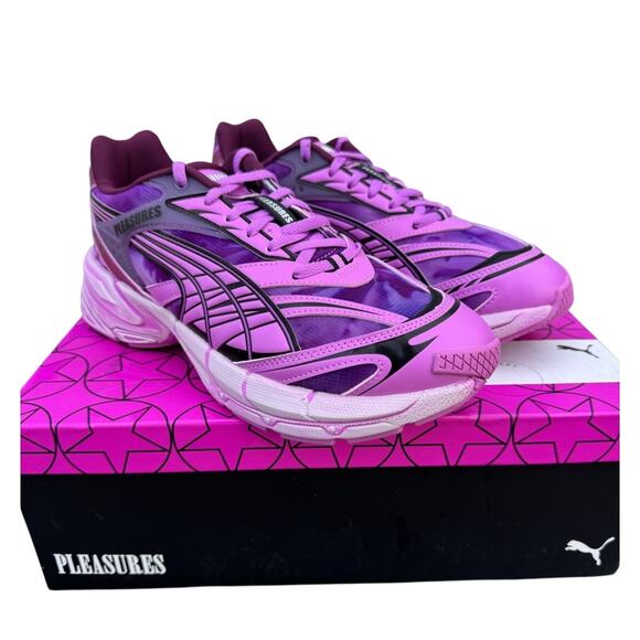 PUMA Pleasures x Velophasis Overdye Purple Run Comfort Men’s 9.5 Women’s 11 NWB - Picture 3 of 7